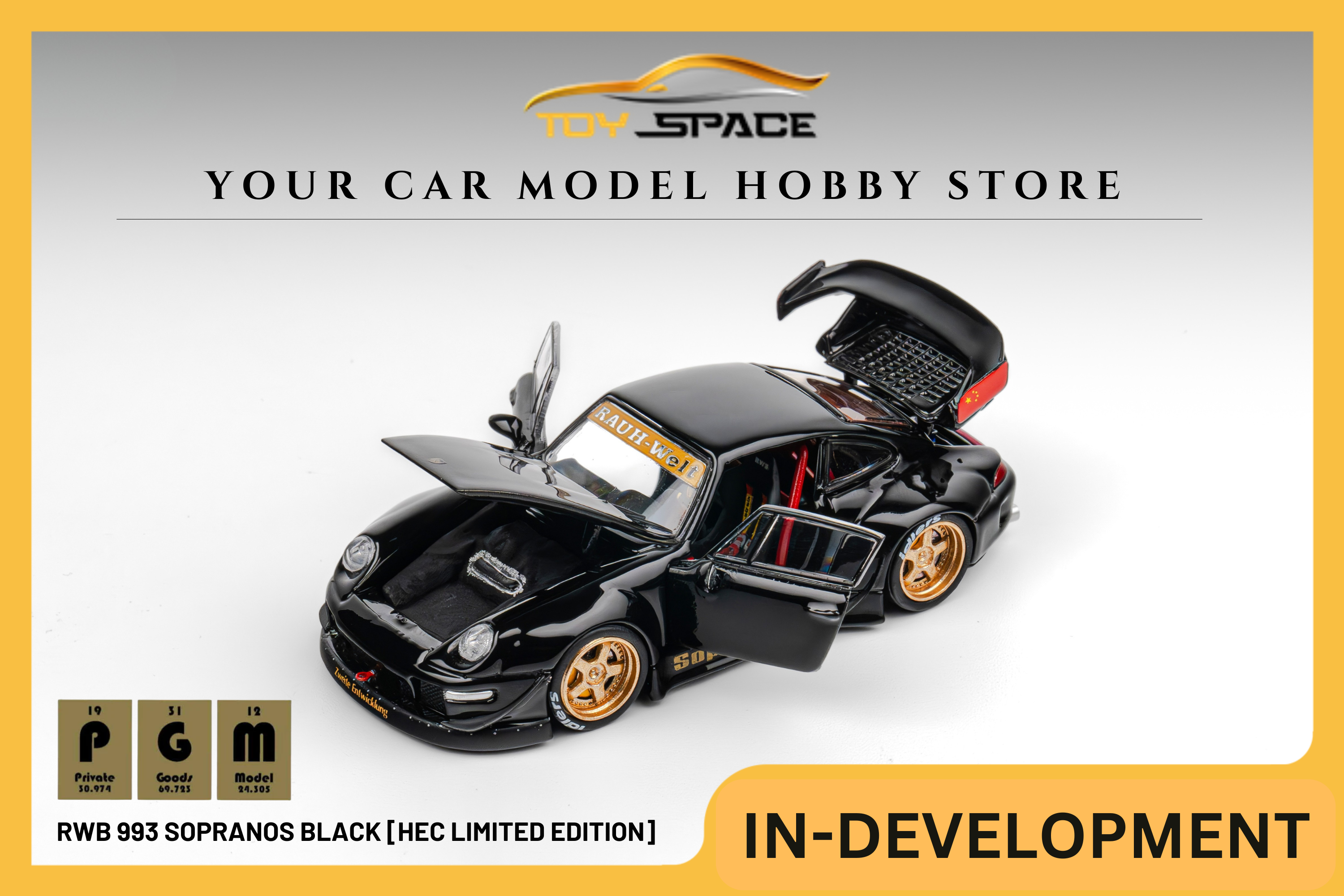 [PGM] 1:64 RWB 993 Sopranos Black [HEC Limited Edition]