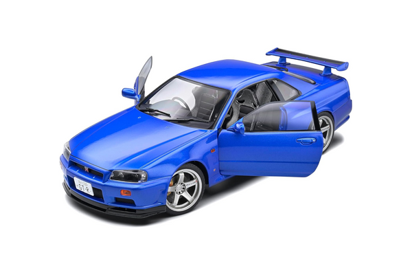 [SOLIDO] 1:18 Nissan Skyline (R34) GT-R Bayside Blue 1999