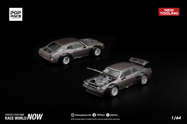 [POP RACE] 1:64 Aurel C130 Metallic Grey