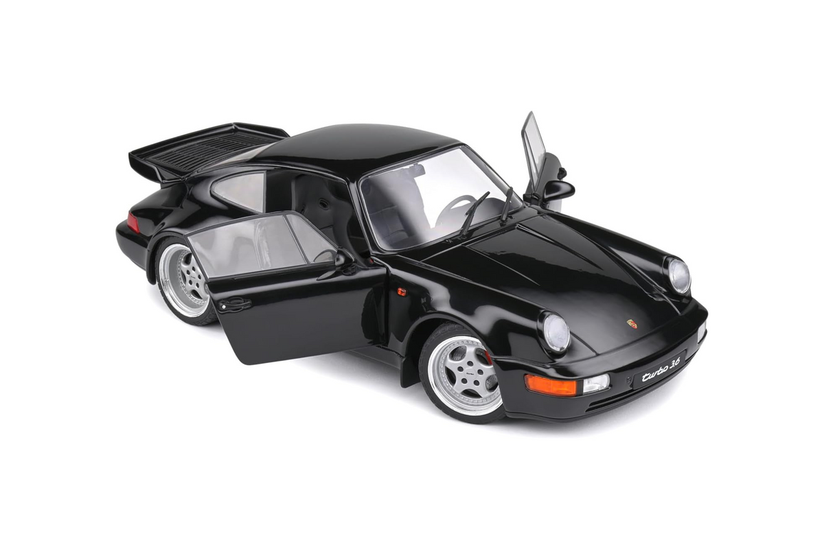 [SOLIDO] 1:18 Porsche 911 (964) Turbo Black 1993 - Toy Space Diecast Online Store Singapore