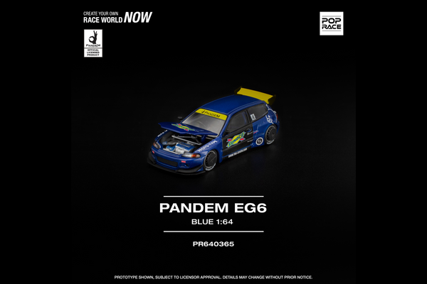 [POP RACE] 1:64 Pandem Civic EG6 Blue/Black