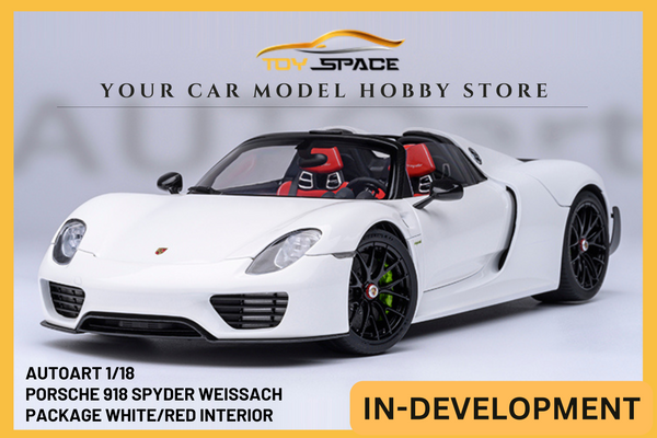 [AUTOART] 1:18 Porsche 918 Spyder Weissach Package White/Red Interior