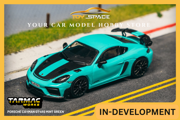[TARMAC WORKS] 1:64 Porsche Cayman GT4RS Mint Green