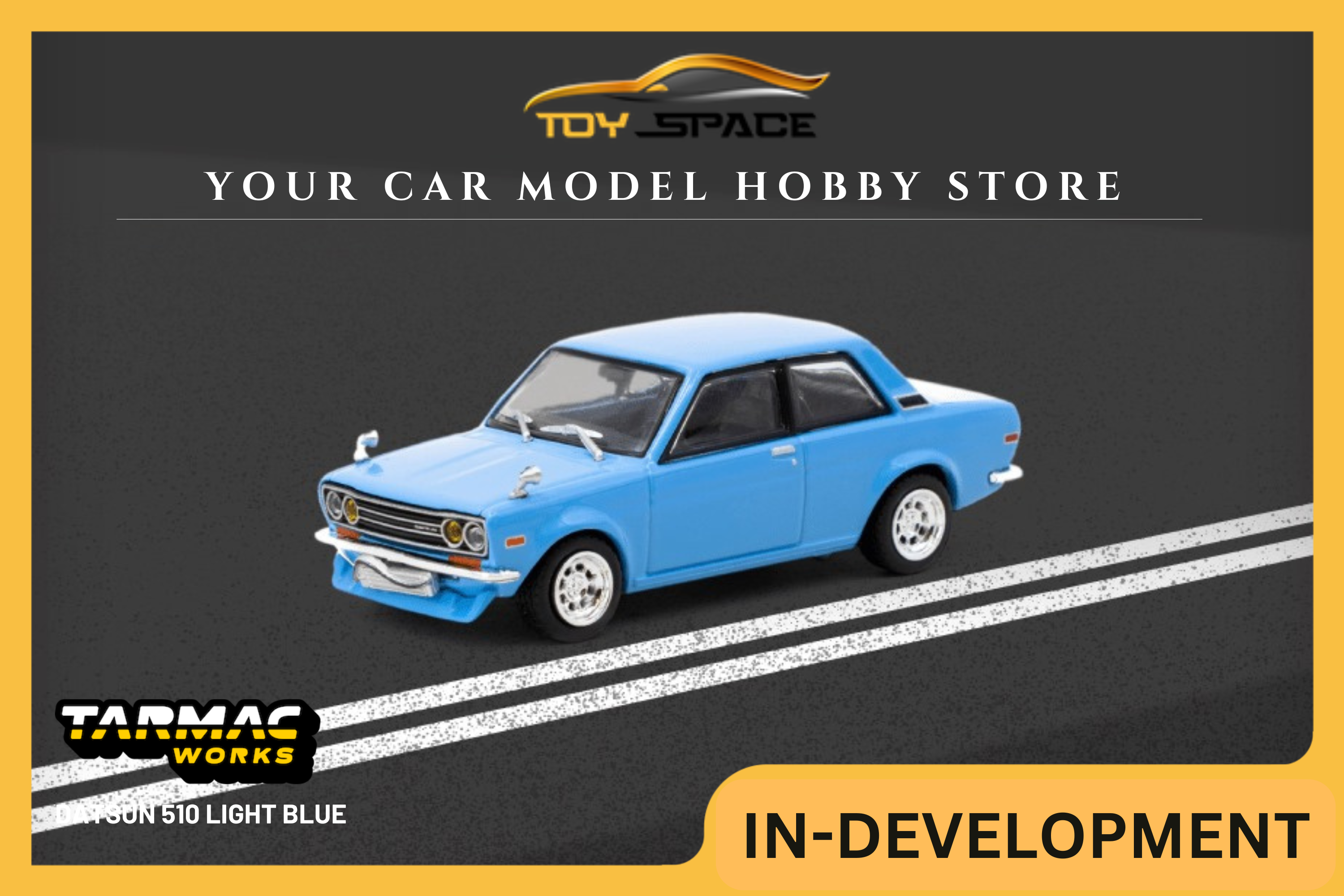 [TARMAC WORKS] 1:64 Datsun 510 Light Blue - ROAD64