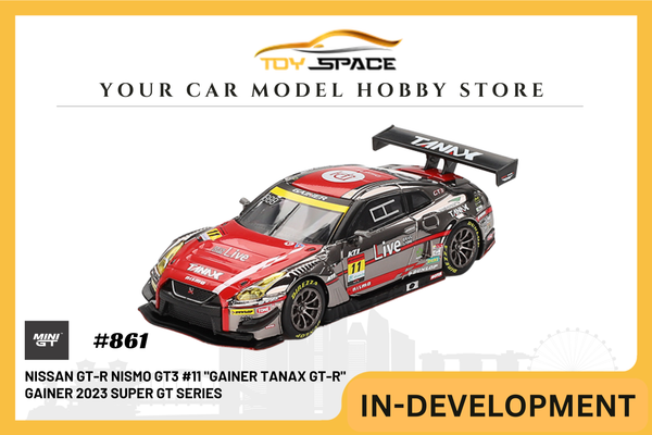 [MINI GT] Nissan GT-R Nismo GT3 #11 "GAINER TANAX GT-R" Gainer 2023 Super GT Series / Super GT Blister Packaging (Copy)