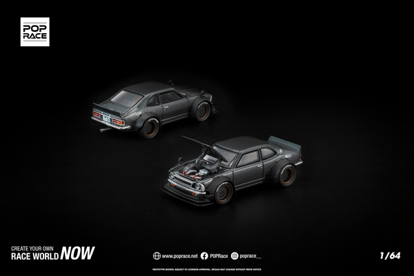 [POP RACE] 1:64 Toyota Corolla KE 25 Matte Grey