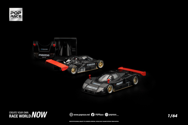 [POP RACE] 1:64 Mazda 787B 1991 Test Car - Toy Space Diecast Online Store Singapore