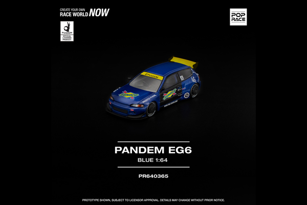 [POP RACE] 1:64 Pandem Civic EG6 Blue/Black