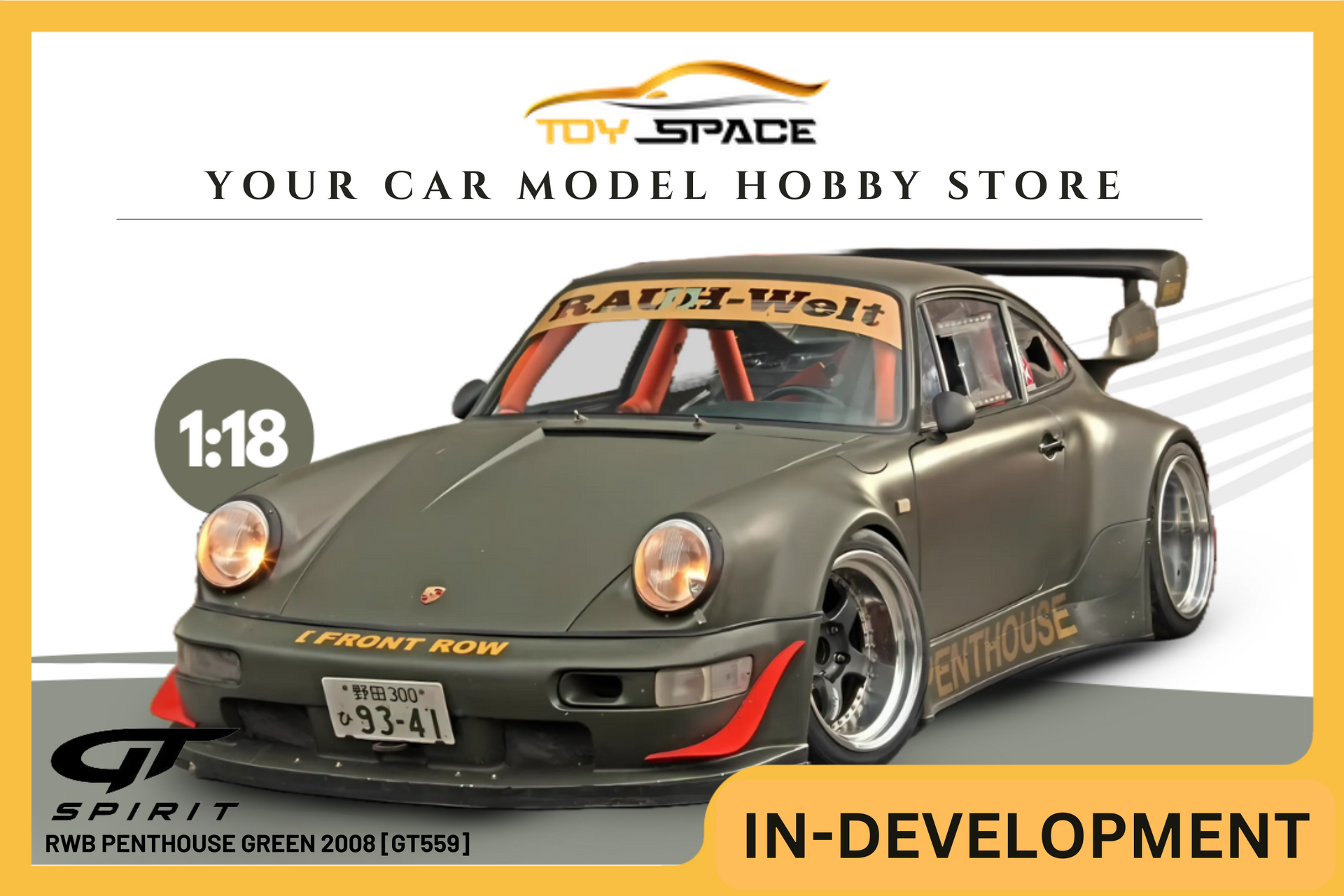 GT SPIRIT] 1:18 RWB Penthouse Green 2008 [GT559]