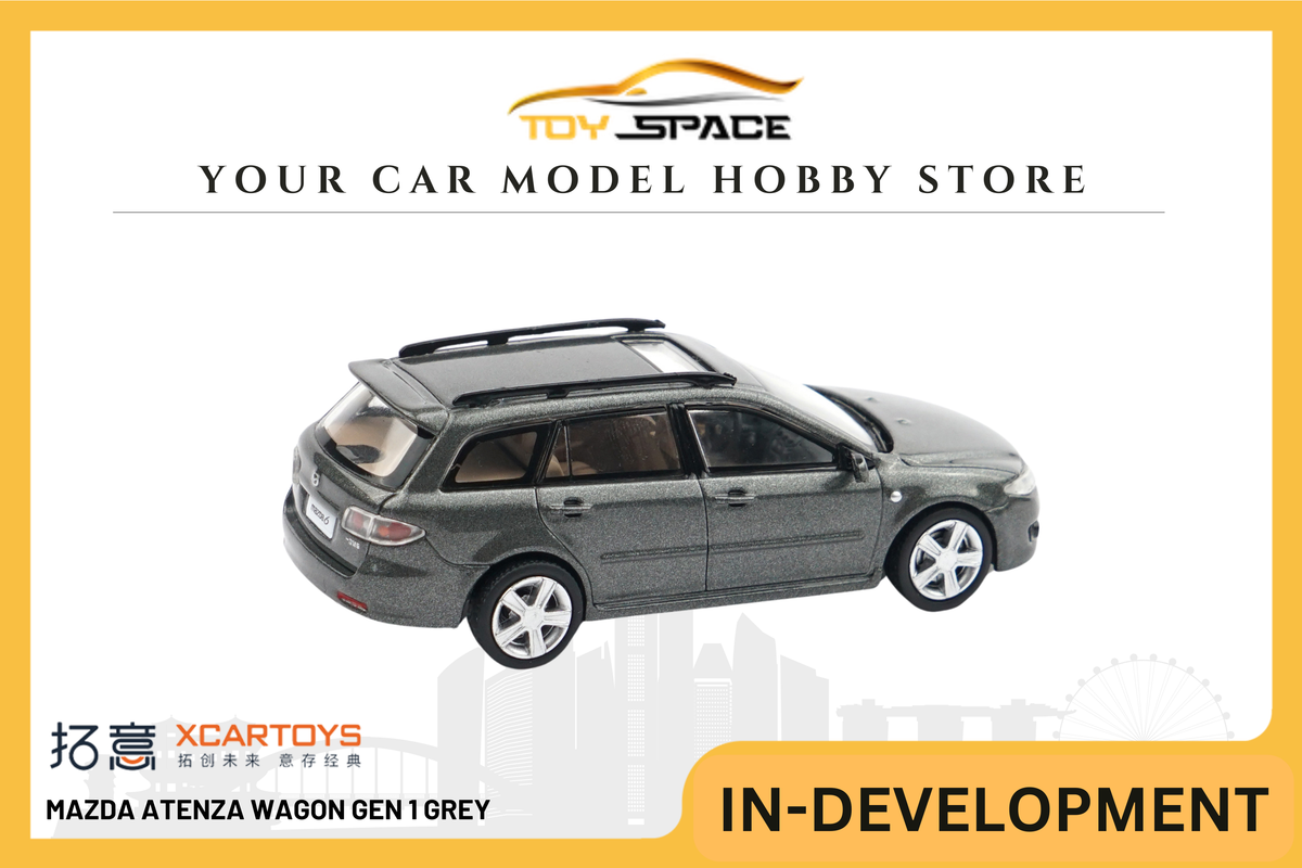 [XCARTOYS] 1:64 Mazda Atenza Wagon Gen 1 Grey - Toy Space Diecast Online Store Singapore