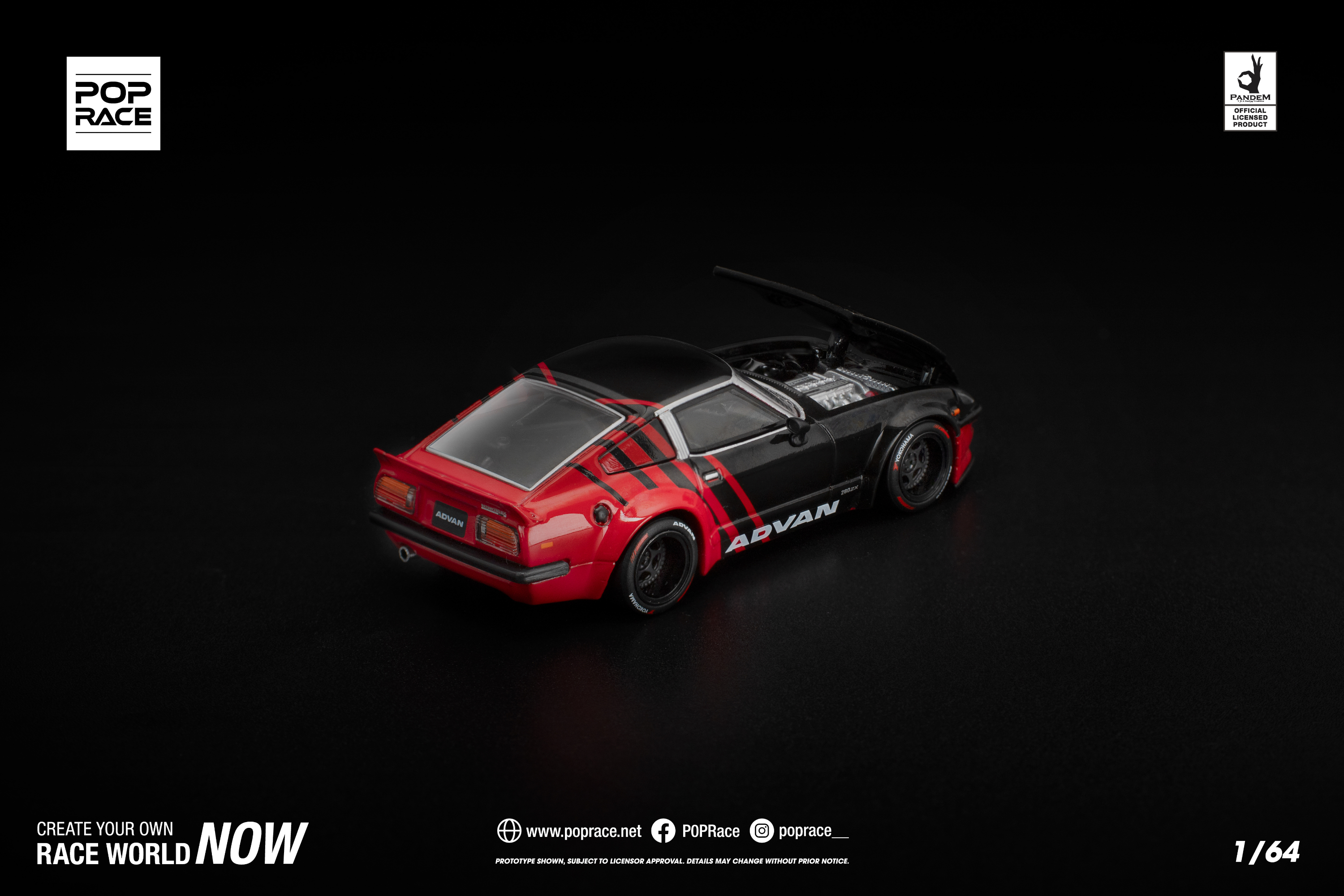 [POP RACE] 1:64 PANDEM 280ZX Advan