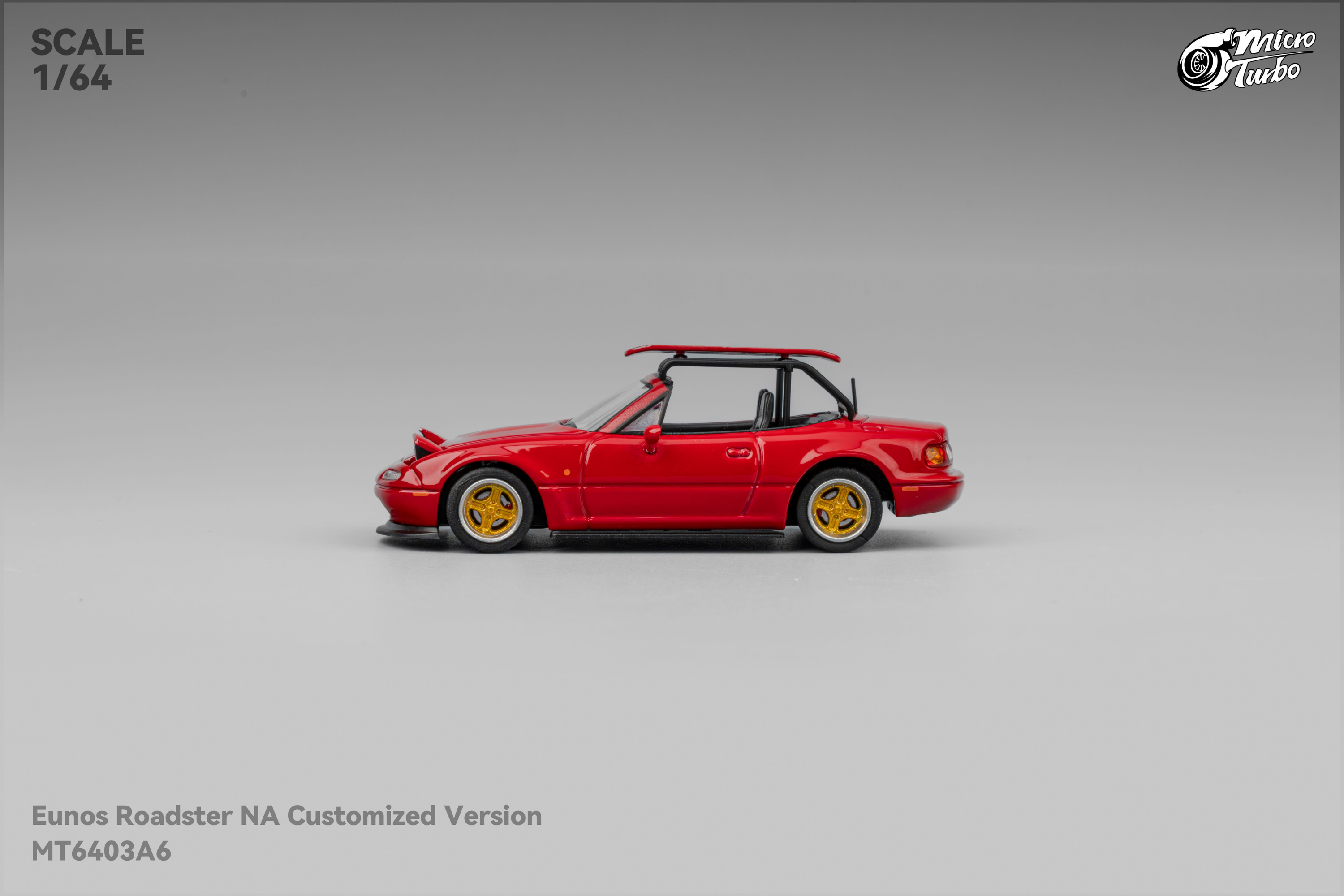 [MICRO TURBO] 1:64 MX5 Eunos Roadster Red