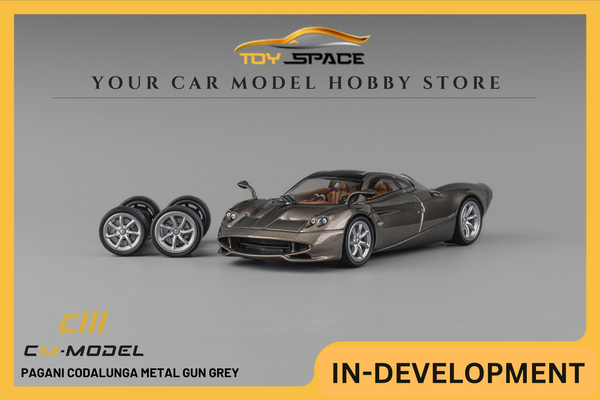 [CM MODEL] 1:64 Pagani Codalunga Metal Gun Grey