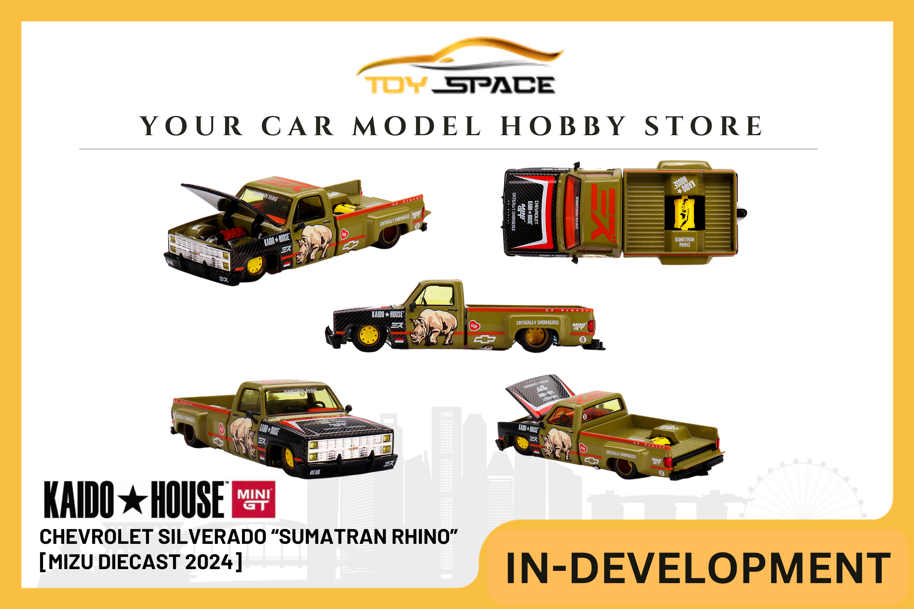 [KAIDO HOUSE] Chevrolet Silverado “Sumatran Rhino” [MIZU Diecast 2024]