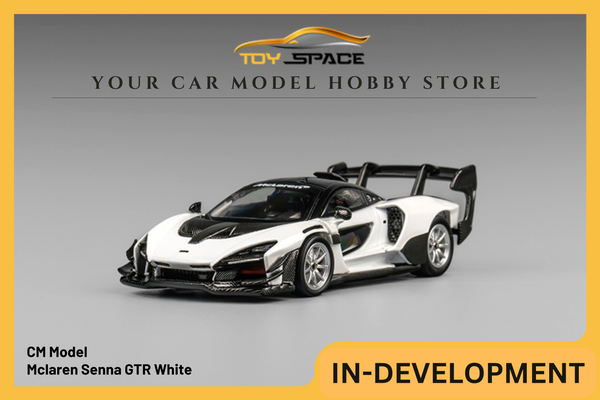 [CM MODEL] 1:64 Mclaren Senna GTR White