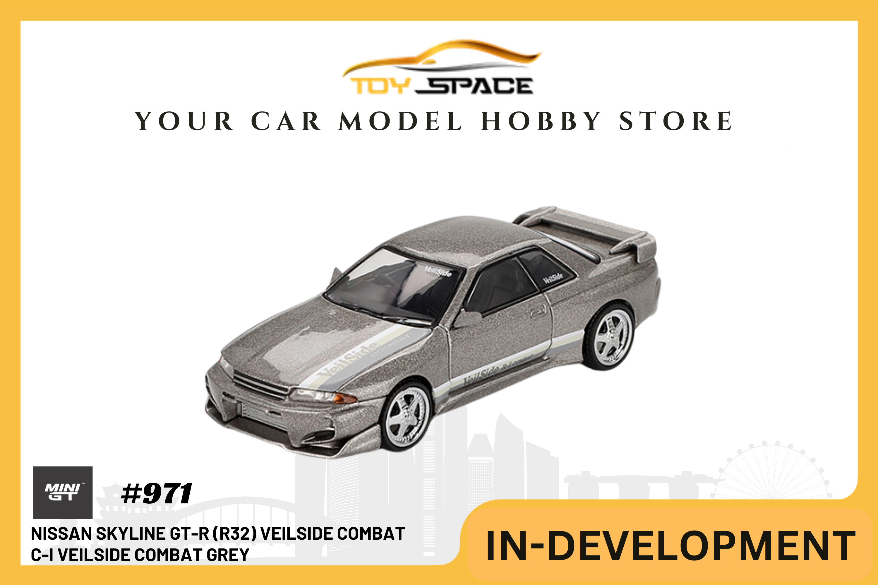 [MINI GT] Nissan Skyline GT-R (R32) Veilside Combat C-I Veilside Combat Grey