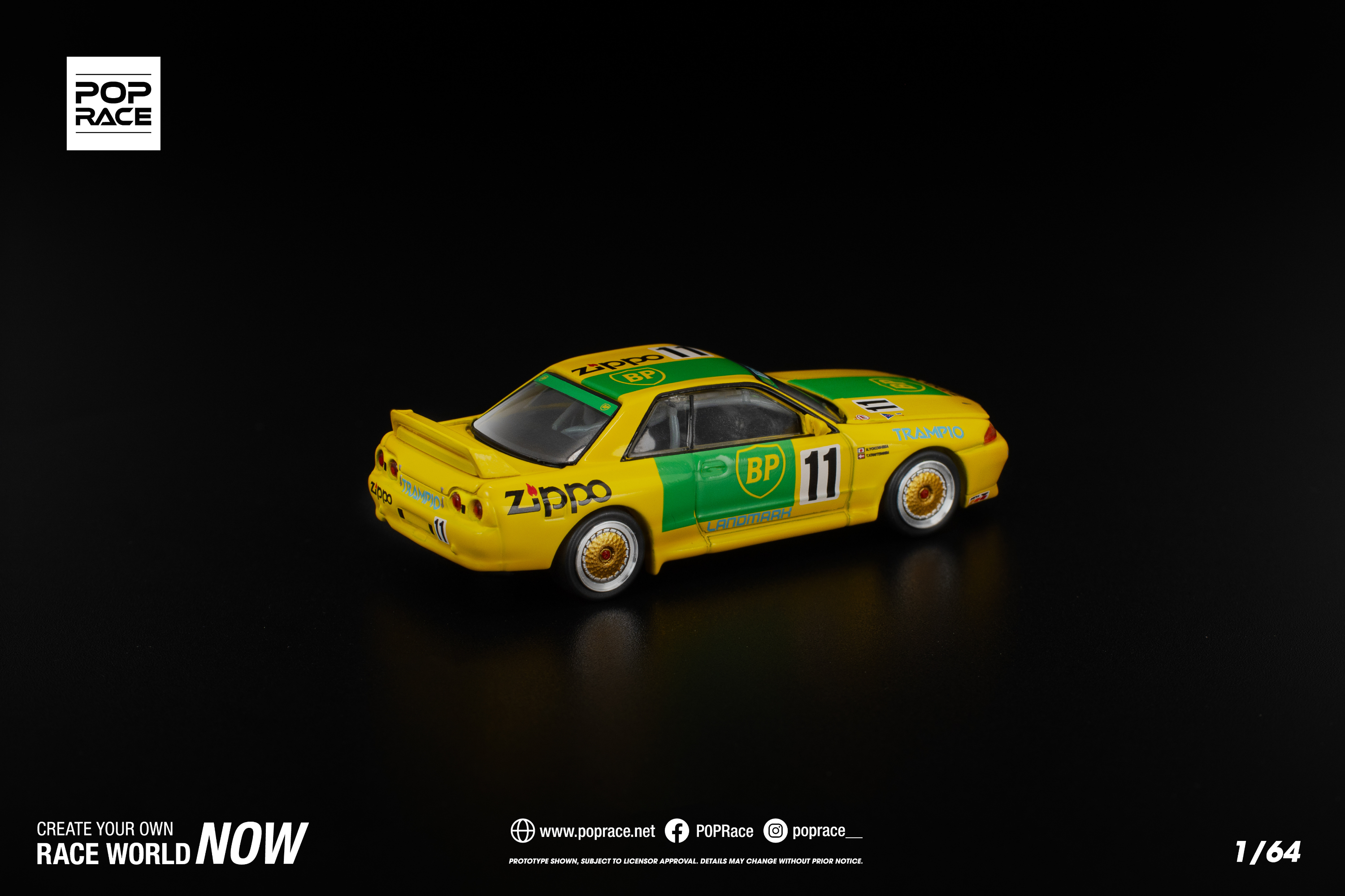 [POP RACE] 1:64 GT-R R32 JTC Group A 1992