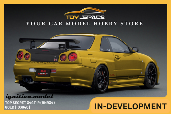 [IGNITION MODEL] 1:18 TOP SECRET 34GT-R (BNR34) Gold [IG3640]