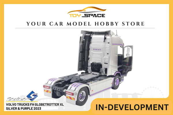 [SOLIDO] 1:24 Volvo Trucks FH Globetrotter XL Silver & Purple 2023