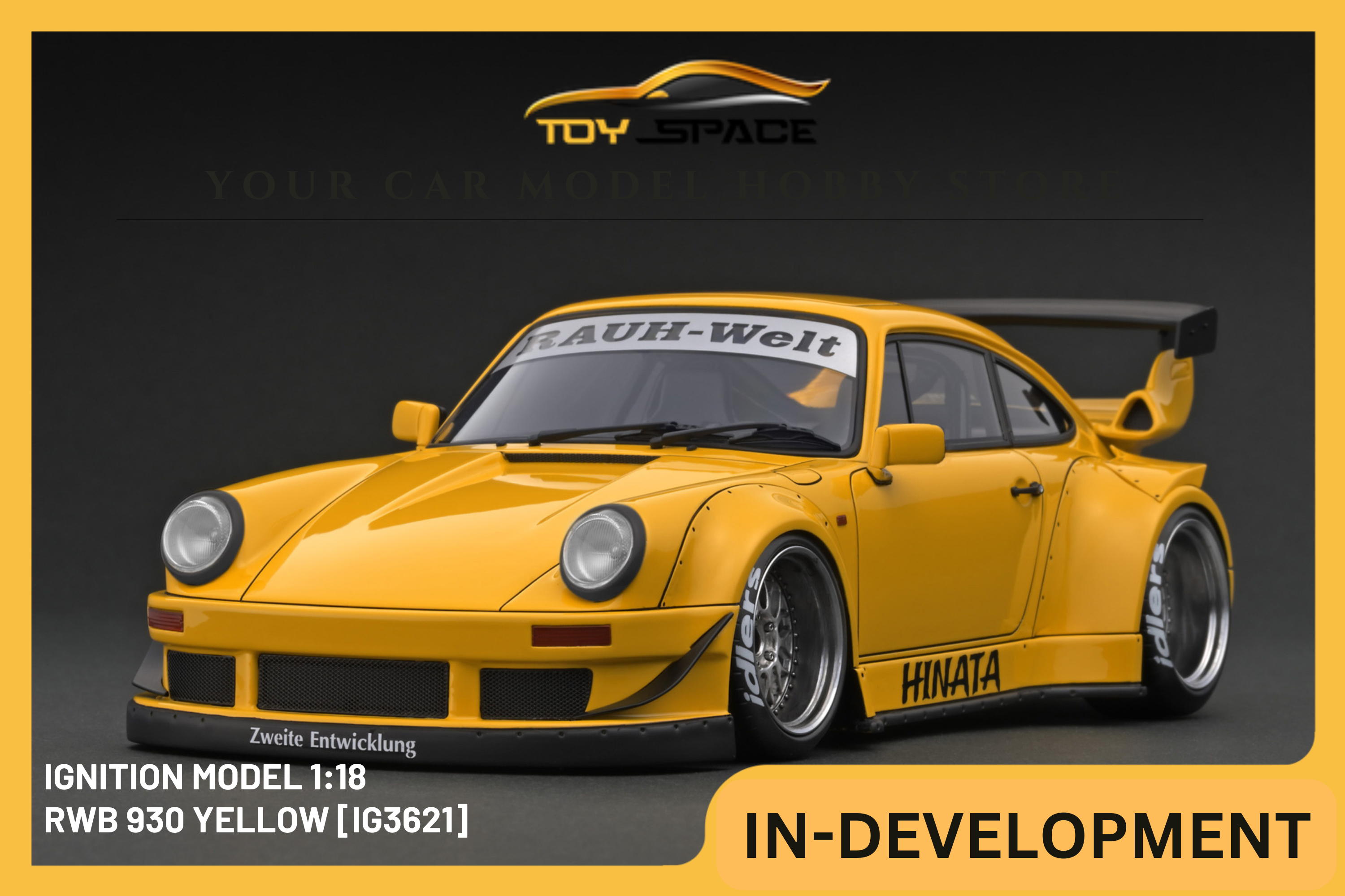 [IGNITION MODEL] 1:18 RWB 930 Yellow [IG3621]