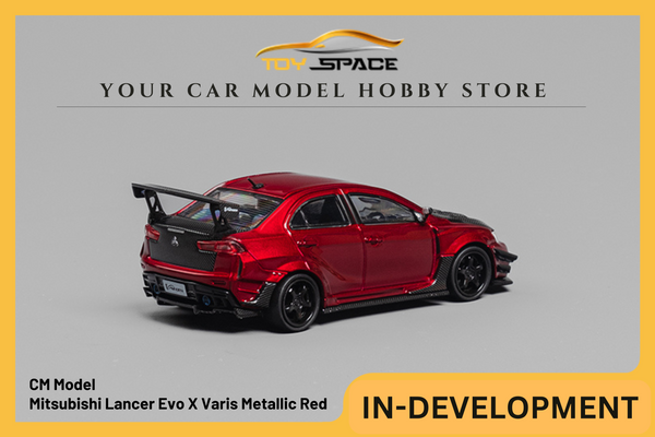 [CM MODEL] 1:64 Mitsubishi Lancer Evo X Varis Metallic Red