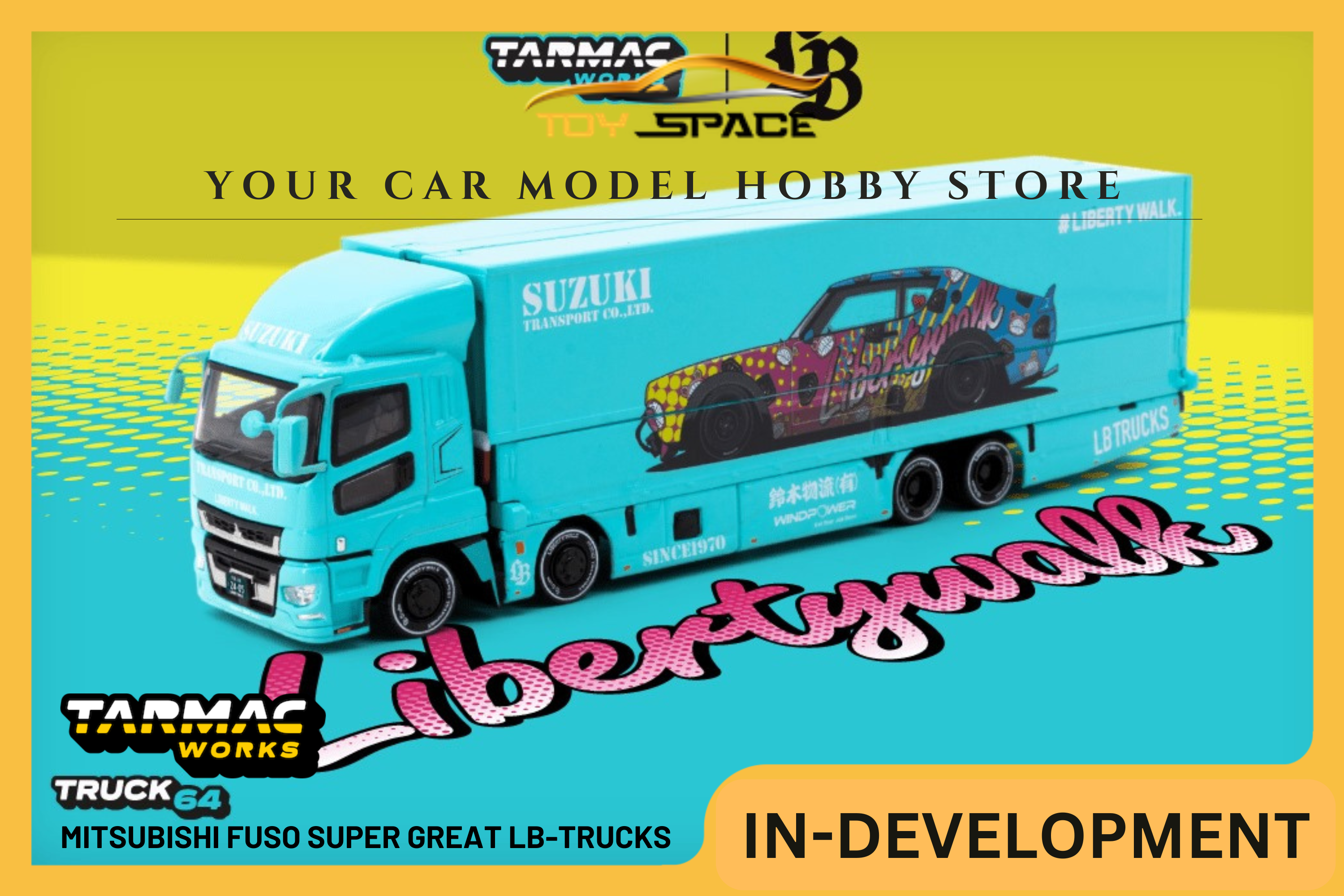 [TARMAC WORKS] 1:64 Mitsubishi Fuso Super Great LB-Trucks - TRUCK64