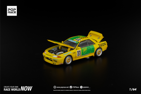 [POP RACE] 1:64 GT-R R32 JTC Group A 1992 - Toy Space Diecast Online Store Singapore