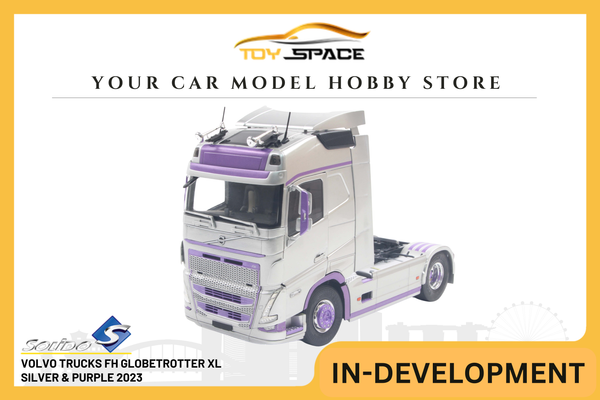 [SOLIDO] 1:24 Volvo Trucks FH Globetrotter XL Silver & Purple 2023