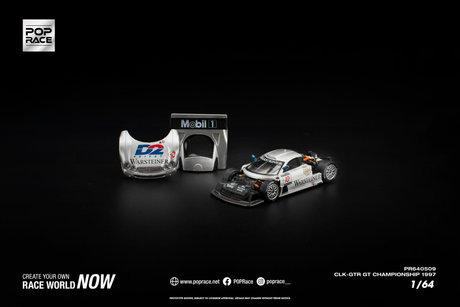[POP RACE] 1:64 Mercedes-Benz AMG CLK GTR FIA GT Championship 1997 - Toy Space Diecast Online Store Singapore