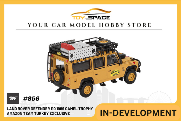 [MINI GT] Land Rover Defender 110 1989 Camel Trophy Amazon Team Turkey Exclusive LHD / Blister Packaging