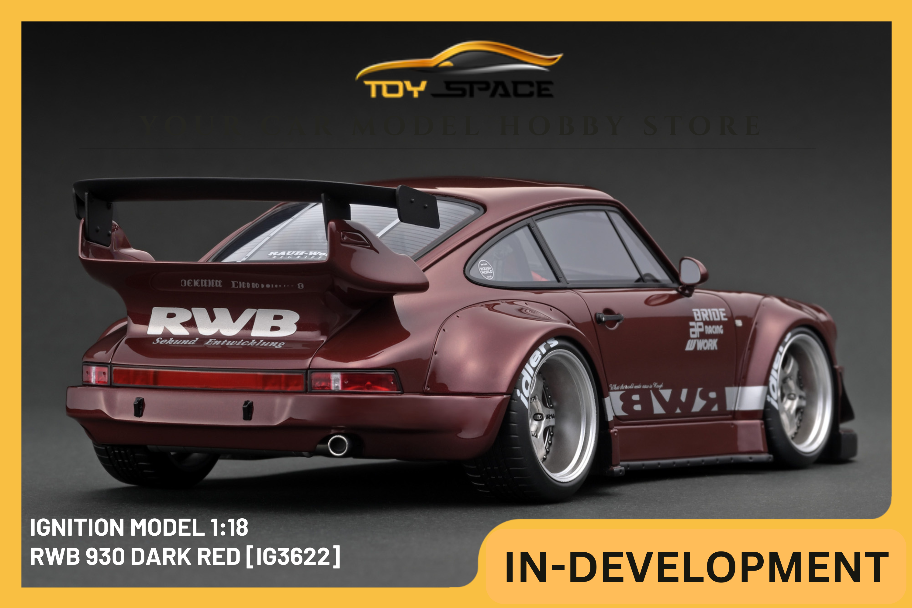 [IGNITION MODEL] 1:18 RWB 930 Dark Red [IG3622]