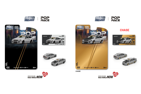 [POP RACE] 1:64 RWB AE86 Matte Grey - Blister Packaging - Toy Space Diecast Online Store Singapore