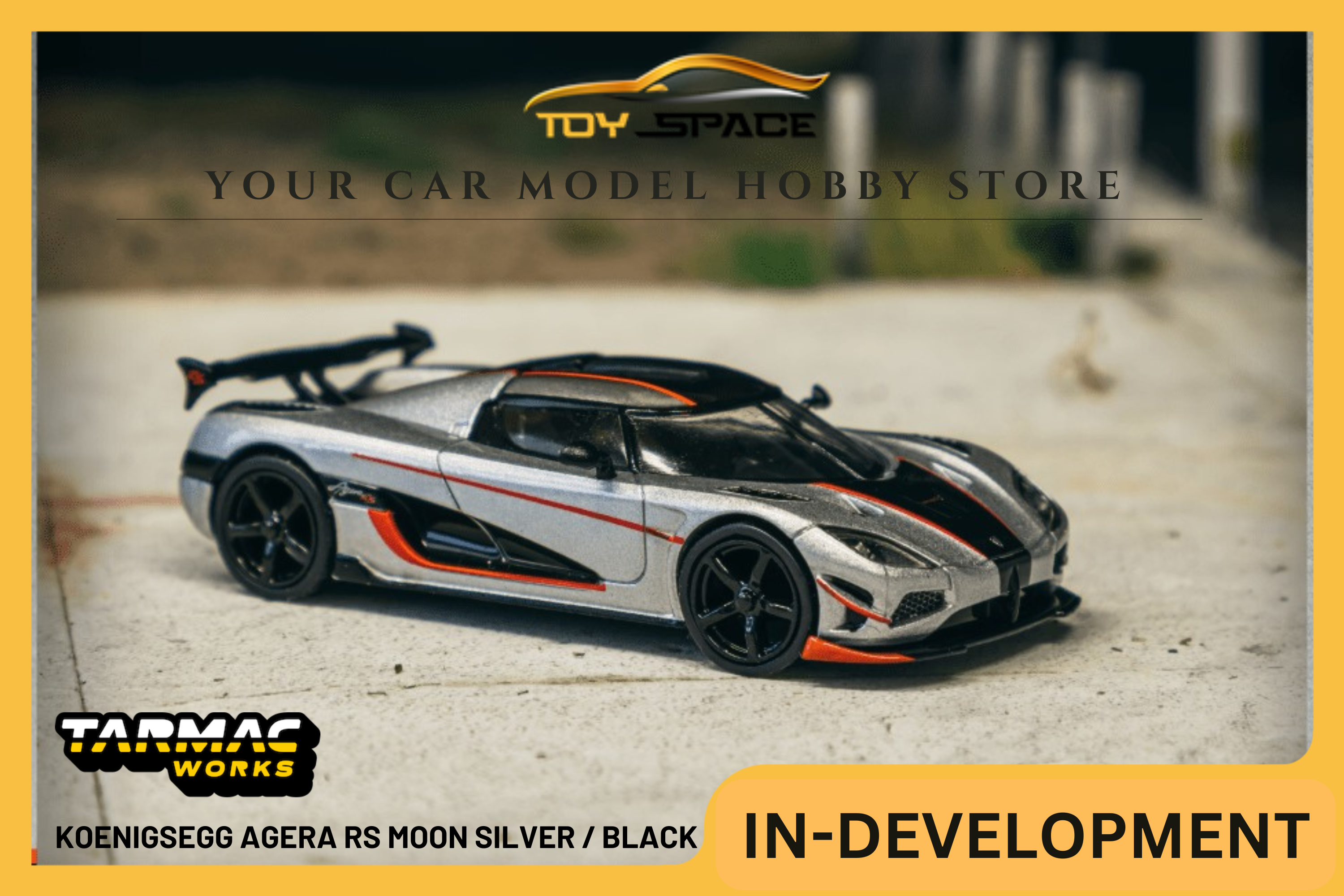 [TARMAC WORKS] 1:64 Koenigsegg Agera RS Moon Silver / Black - GLOBAL64