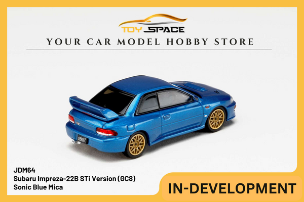 [JDM64] 1:64 Subaru Impreza-22B STi Version (GC8) - Sonic Blue Mica