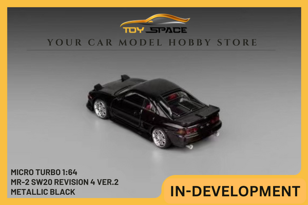 [MICRO TURBO] 1:64 MR2 SW20 Revision 4 Ver.2 Metallic Black