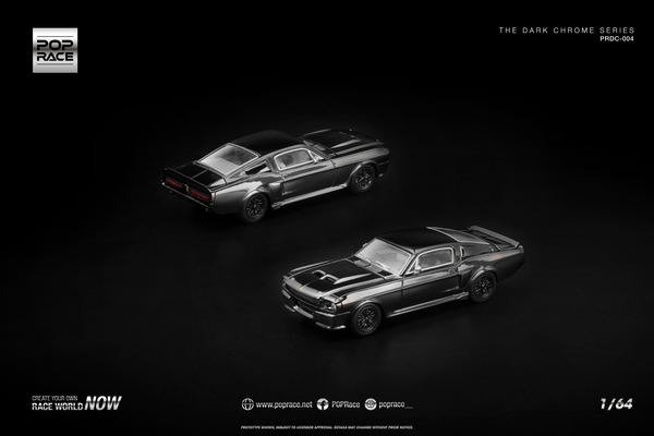 [POP RACE] 1:64 Shelby Mustang GT500 Dark Chrome