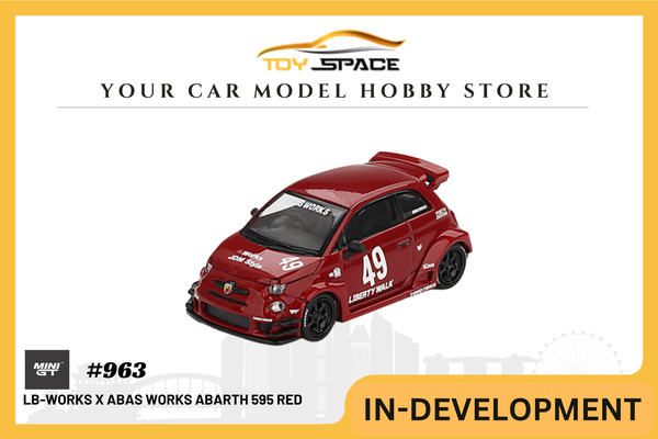 [MINI GT] LB-WORKS x Abas Works ABARTH 595 Red