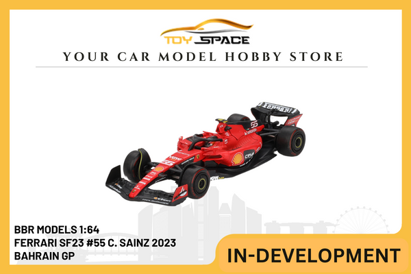 [BBR MODELS] 1:64 Ferrari SF23 #55 C. Sainz 2023 Bahrain GP