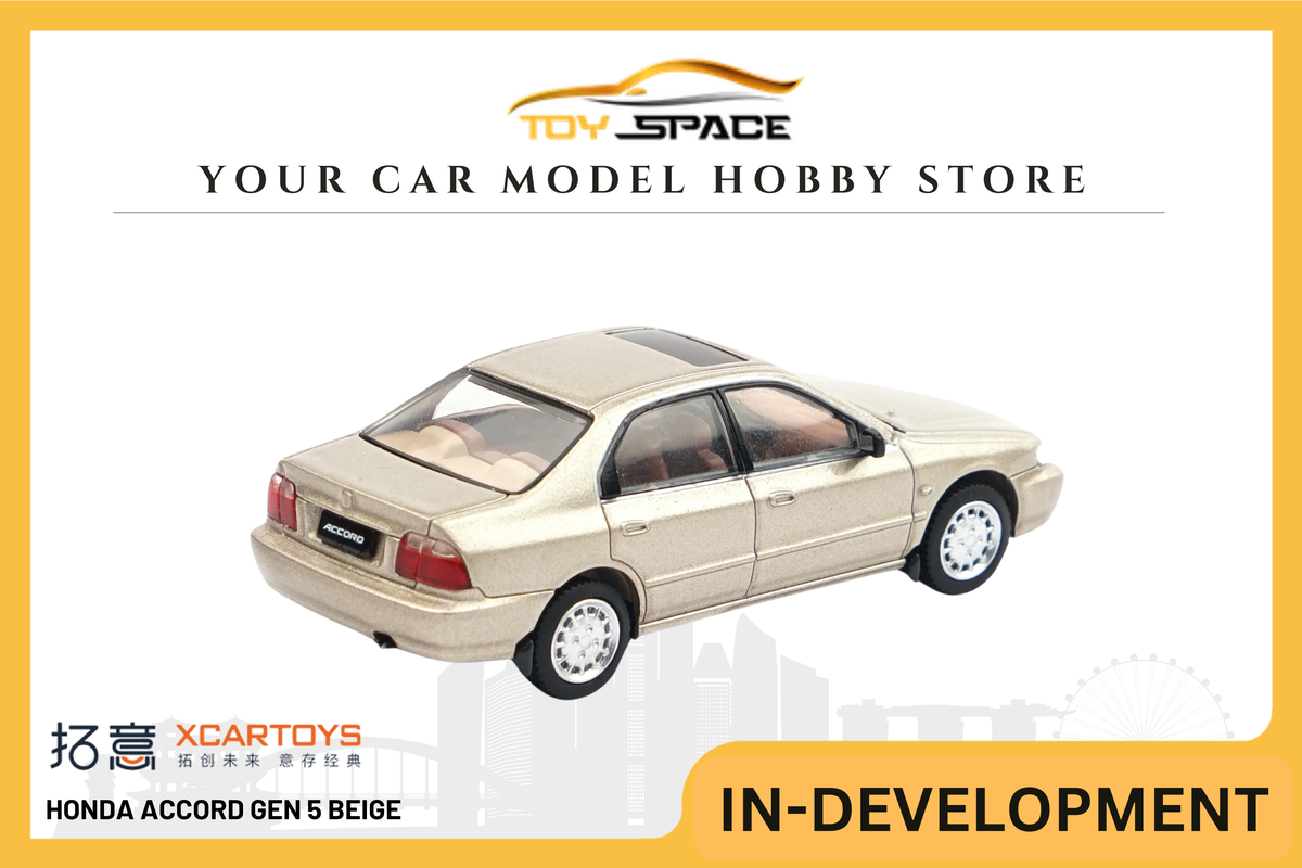 [XCARTOYS] 1:64 Honda Accord Gen 5 Beige - Toy Space Diecast Online Store Singapore