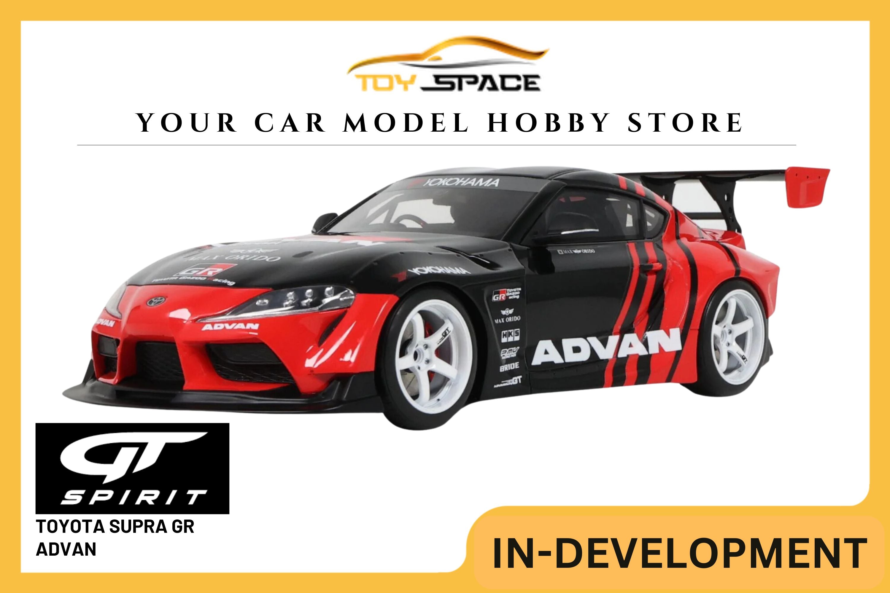 [GT SPIRIT] 1/18 Toyota Supra GR By Advan Black 2020 [GT889]