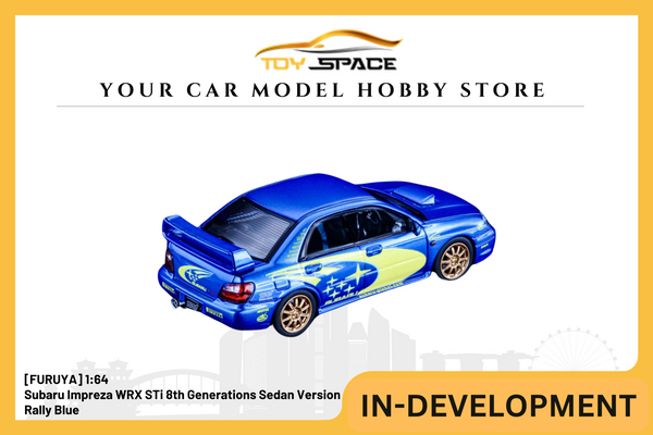 [FURUYA] 1:64 Subaru Impreza WRX STi 8th Generations Sedan Version Rally Blue