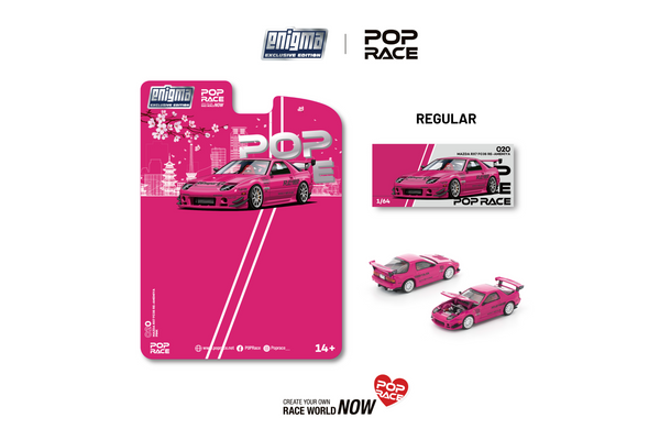 [POP RACE] 1:64 Mazda RX7 (FC3S) RE-Amemiya Pink