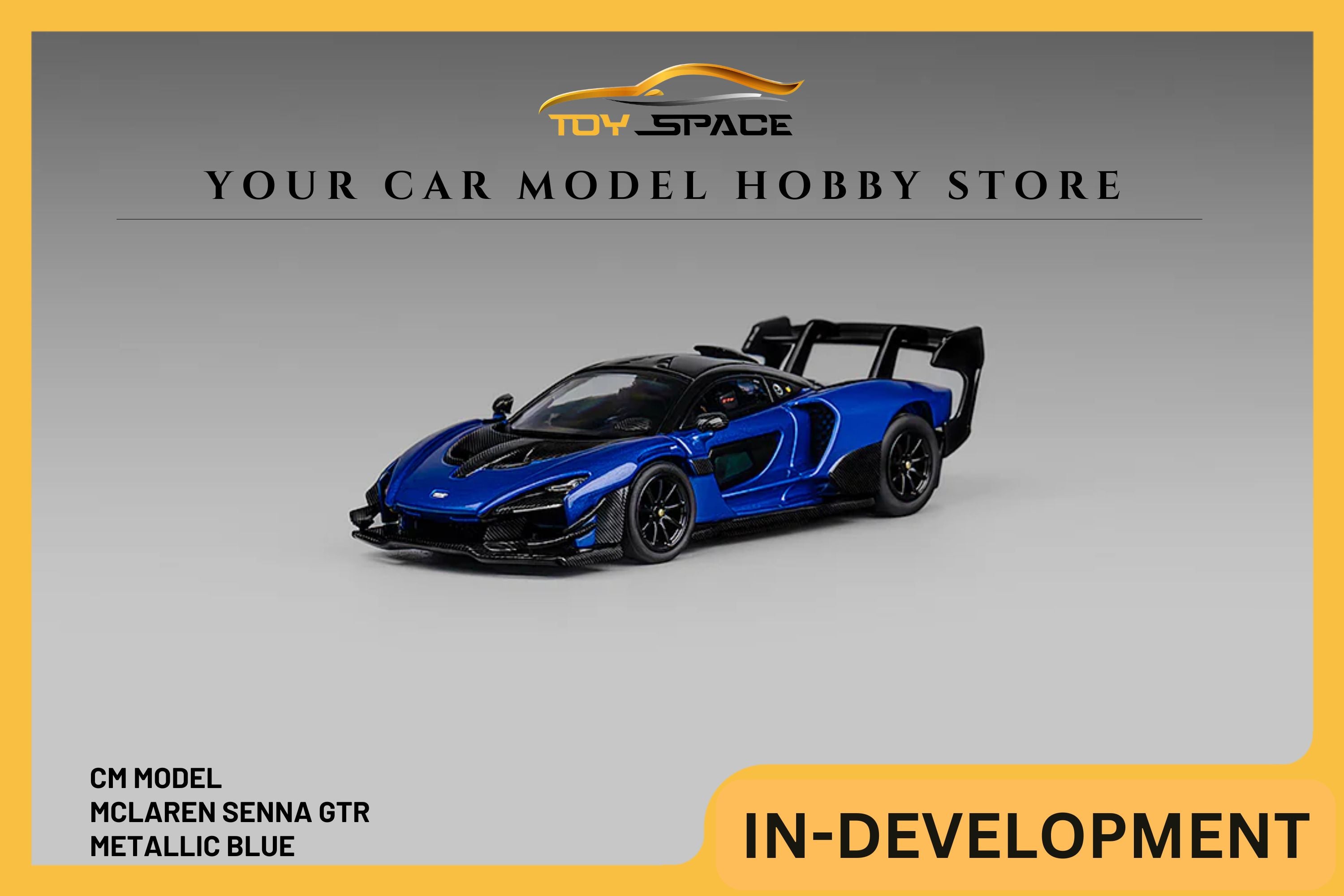 [CM MODEL] 1/64 Mclaren Senna GTR Metallic Blue