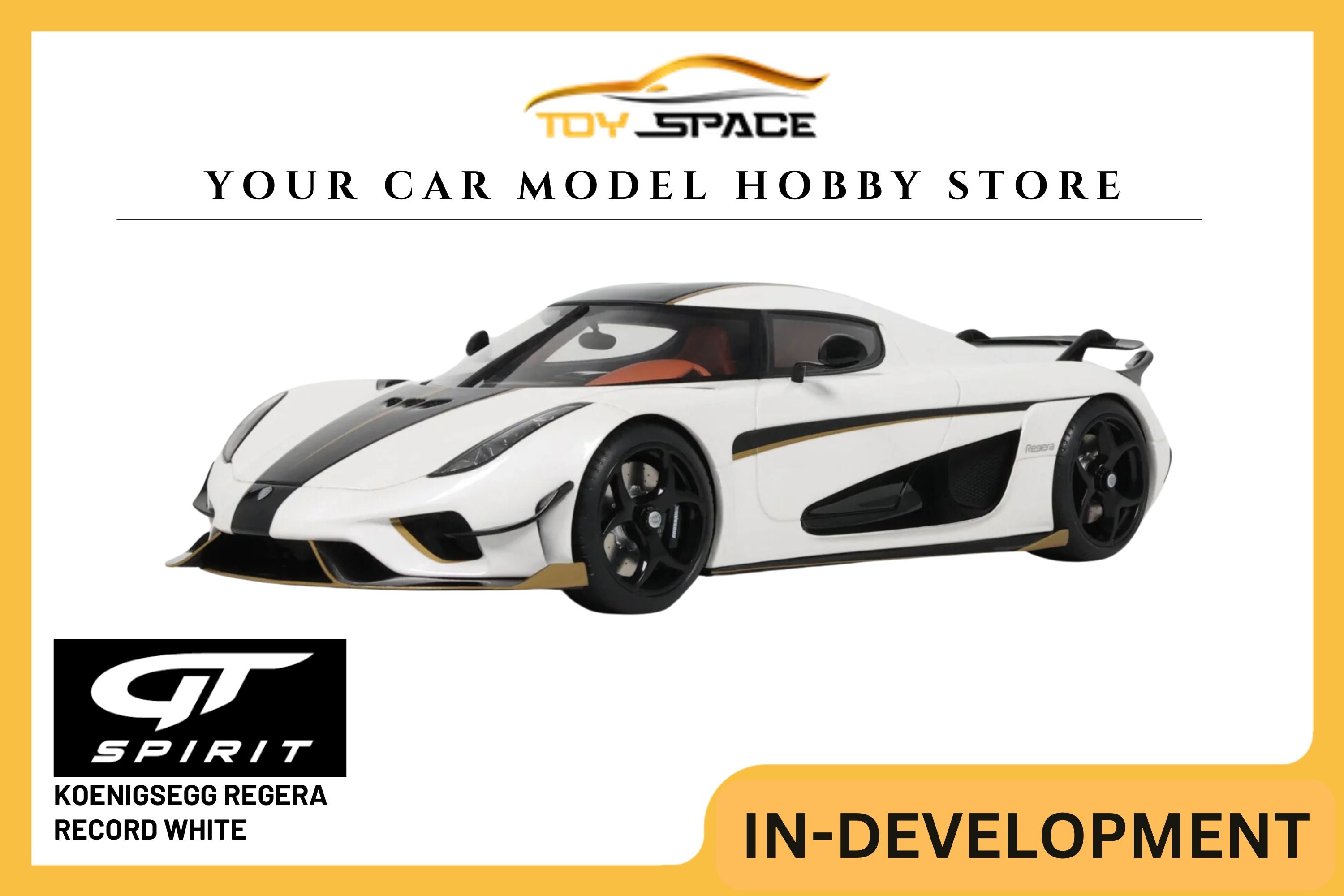 [GT SPIRIT] 1/18 Koenigsegg Regera Record White 2023 [GT913]