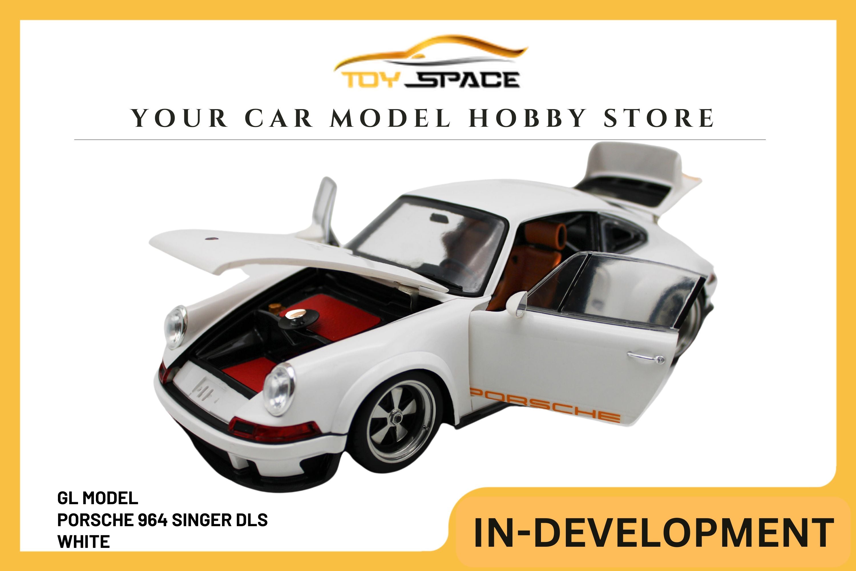 [GL MODEL] 1/18 Porsche 964 Singer DLS White