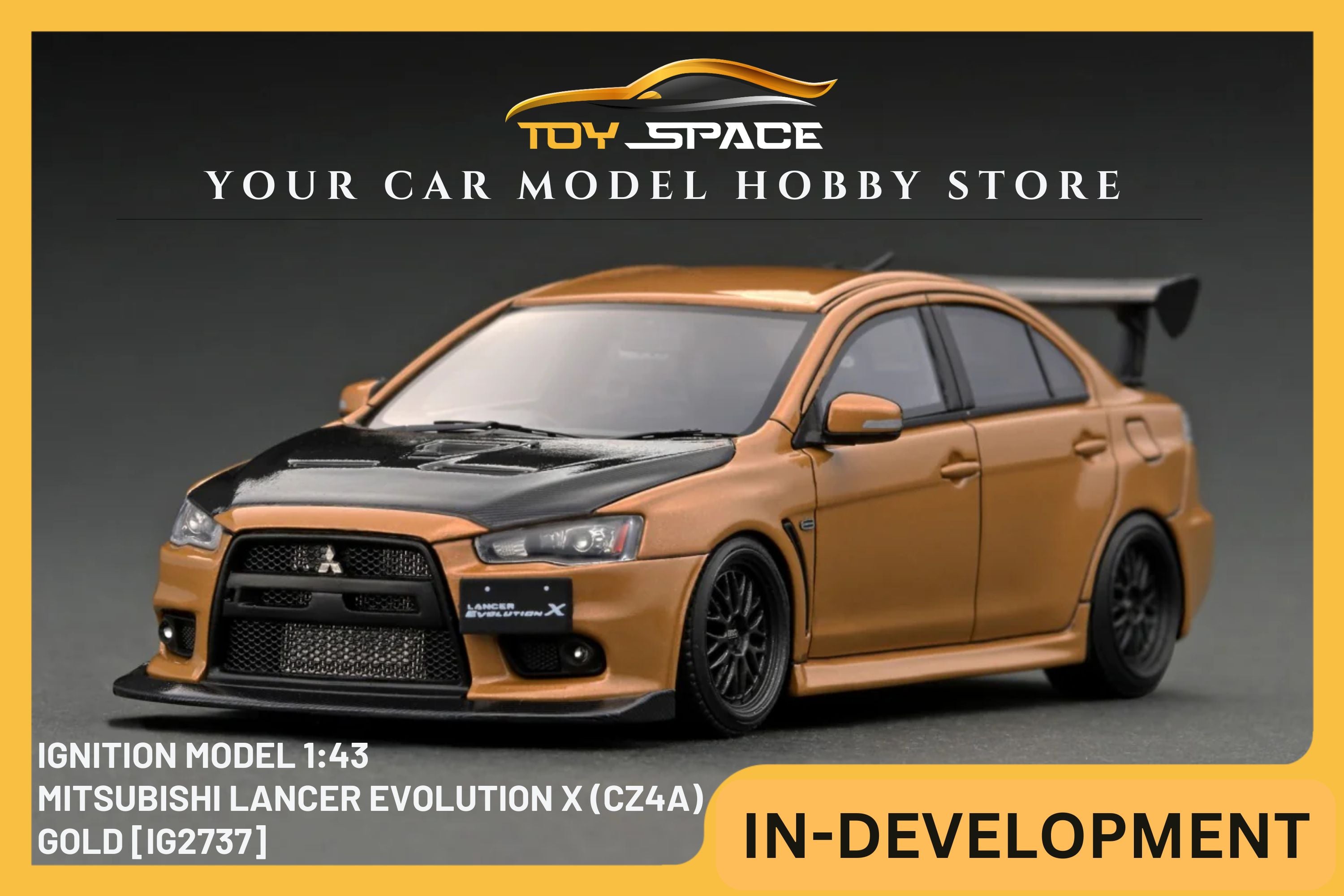 [IGNITION MODEL] 1/43 Mitsubishi Lancer Evolution X (CZ4A) Gold [IG2737]