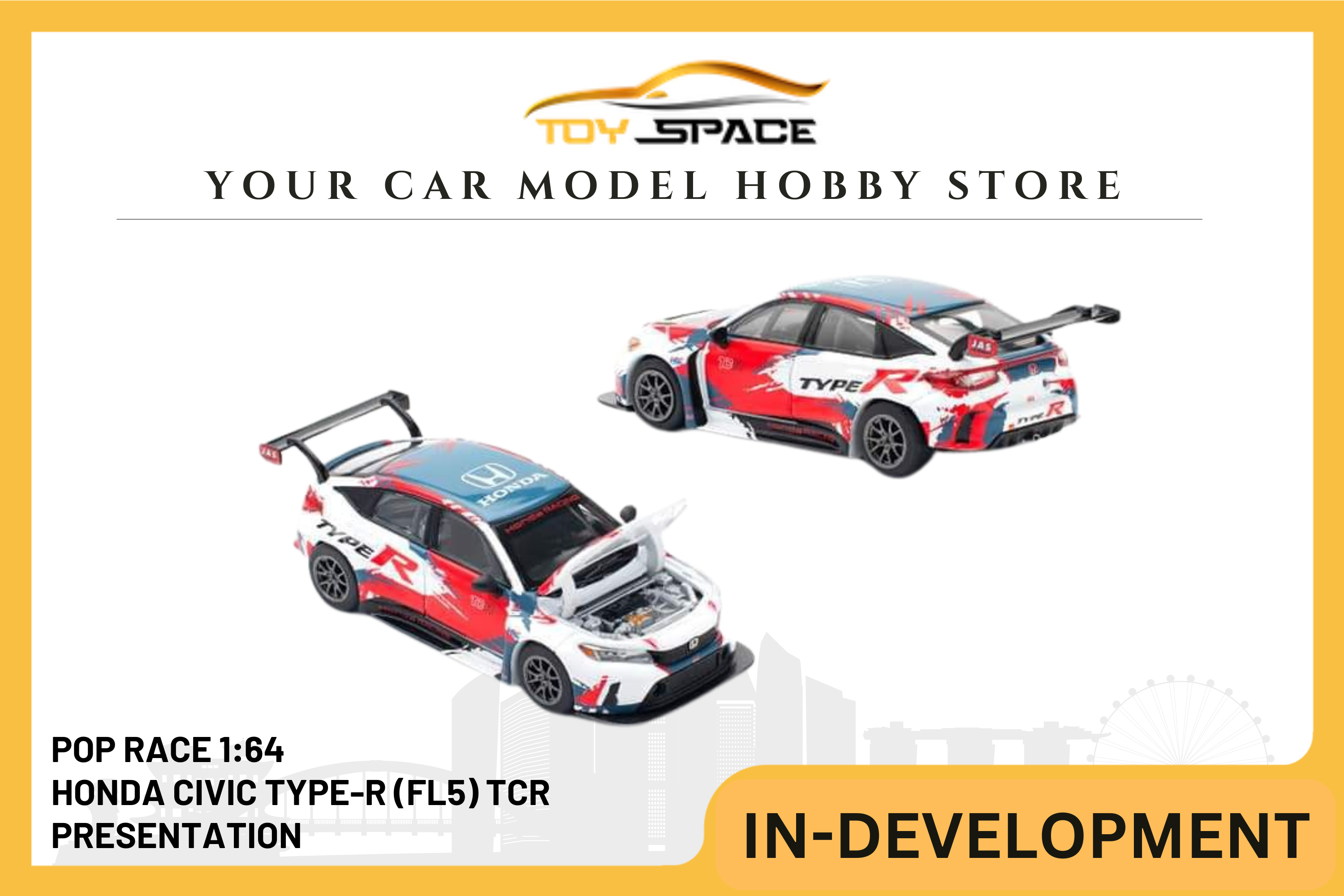 [POP RACE] 1:64 Honda Civic Type-R (FL5) TCR Presentation