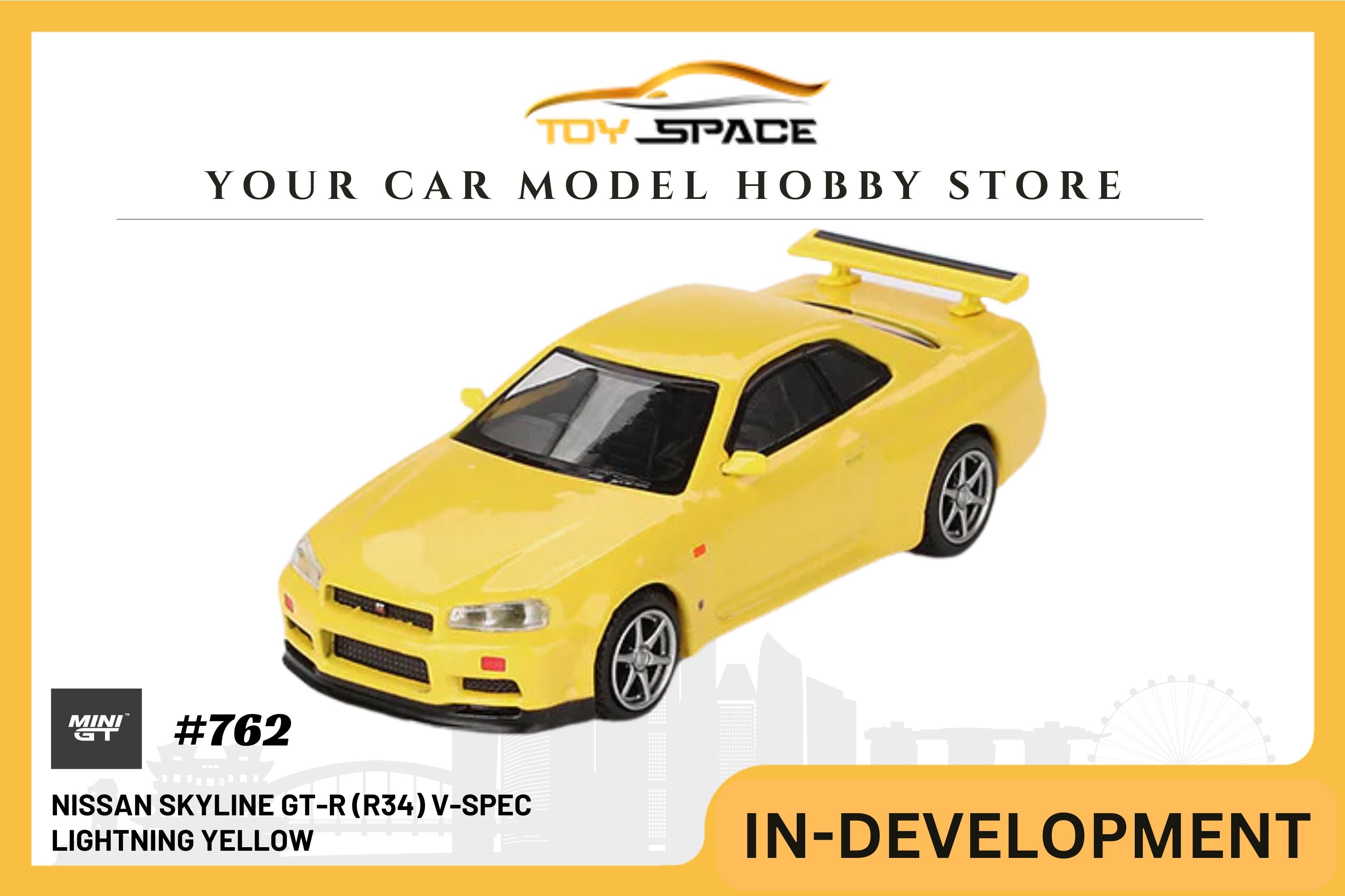 [MINI GT] Nissan Skyline GT-R (R34) V-Spec Lightning Yellow