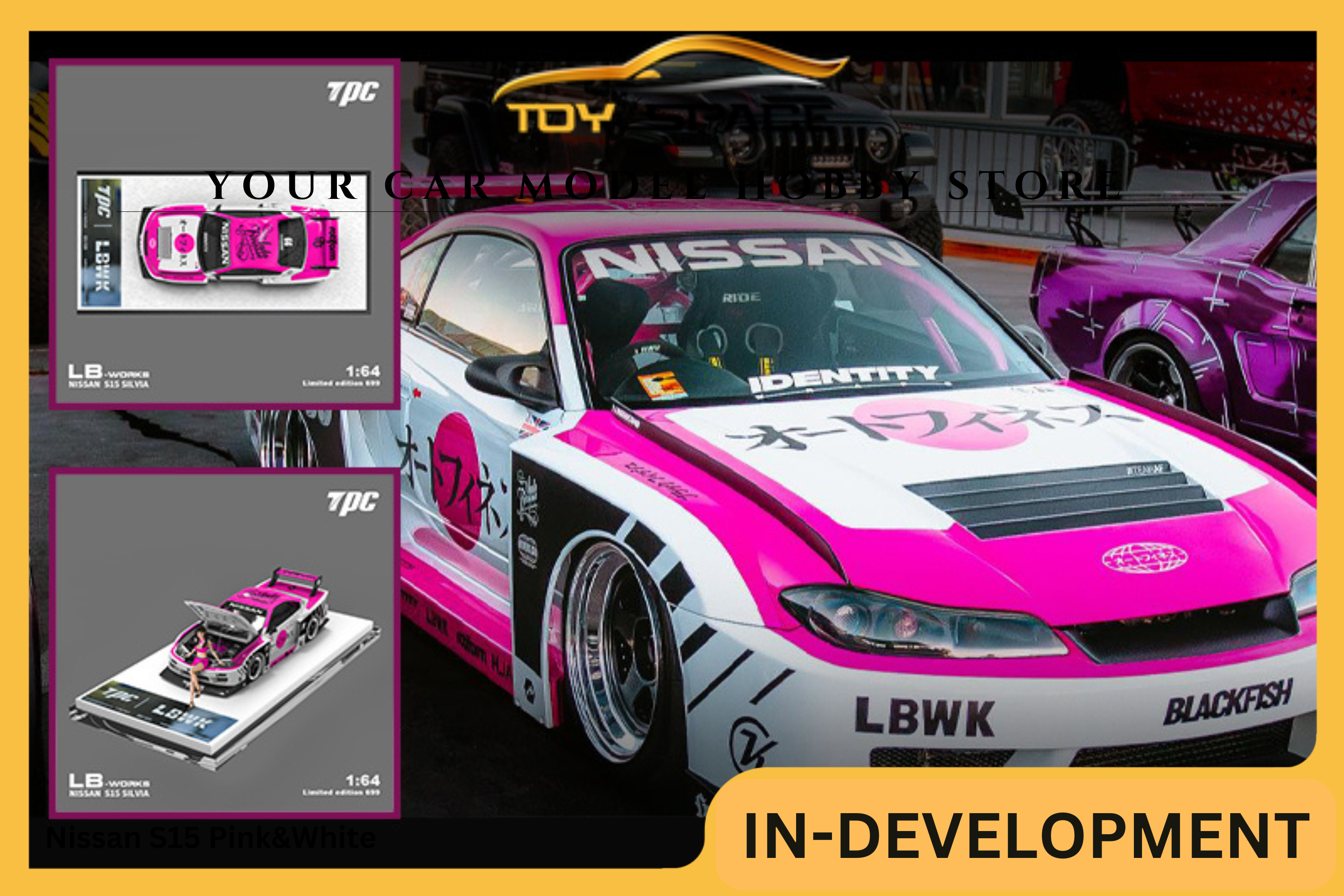 [TPC] 1:64 Nissan S15 Pink&White