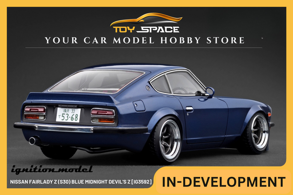 [IGNITION MODEL] 1:18 Nissan Fairlady Z (S30) Blue MIDNIGHT Devil's Z [IG3592]